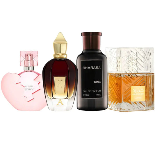 Zestaw 4 perfum | Thank u Next, King, Alexandria 2, Khamrah