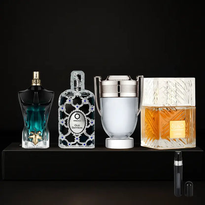 Zestaw 4 perfum | Oud Saffron, Invictus, Le Beau Le Parfum, Khamrah