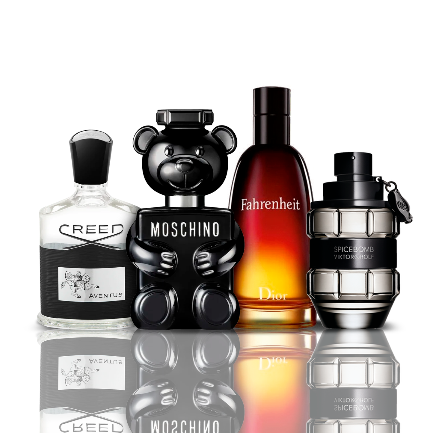 Zestaw 4 perfum | Creed Aventus + Fahrenheit + SpiceBomb + Toy Boy Moschino 100 ml